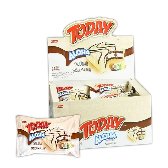 Aloha Beyaz Çikolatalı Marshmallowlu 35 Gr. 24 Adet (1 Kutu) ürün görseli 1