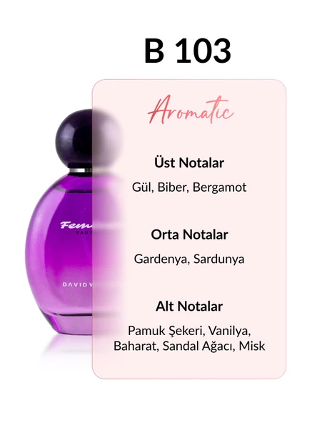 David Walker B103 Lerken 100 ml Kadın Parfüm | Aromatic - Resim 2