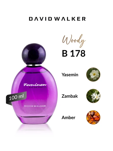 David Walker B178 Carica 100 ml Kadın Parfüm | Woody ürün görseli 1