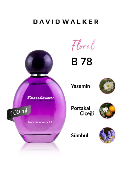 David Walker B78 Keuma 100 ml Kadın Parfüm | Floral ürün görseli 1