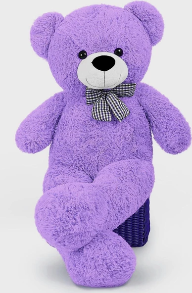 85 cm Papyonlu Sevimli Peluş Şaşkın Ayı - Sevgiliye Özel HEDİYE ürün görseli 1