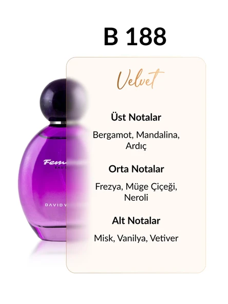 David Walker B188 Surrender 100 ml Kadın Parfüm | Velvet - Resim 2