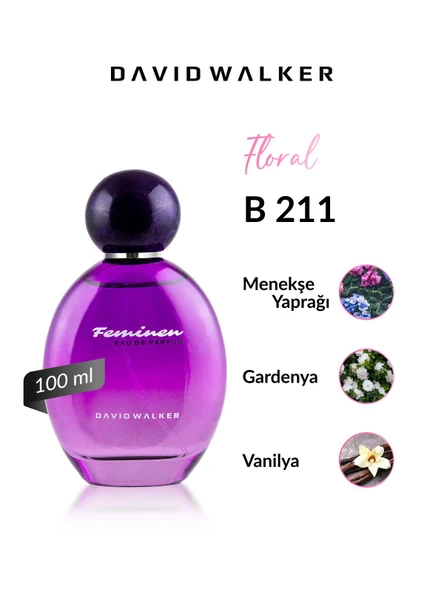 David Walker B211 Daily 100 ml Kadın Parfüm | Floral ürün görseli 1