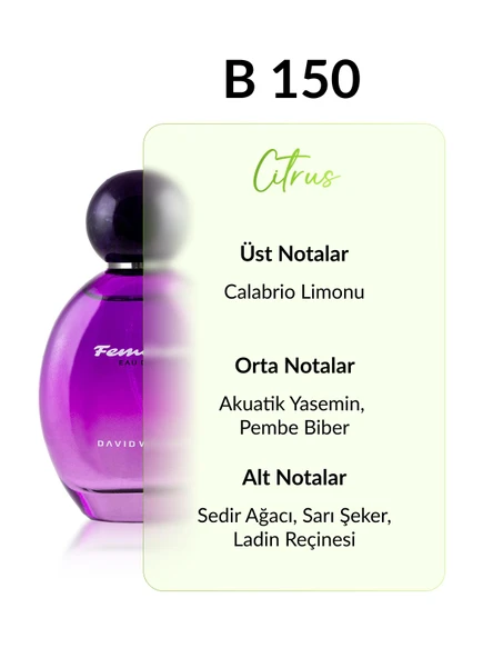 David Walker B150 Nonses 100 ml Kadın Parfüm | Citrus - Resim 2