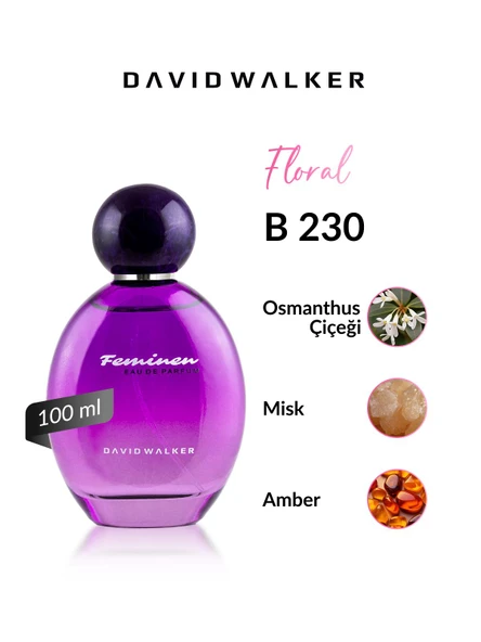 David Walker B230 Magenta 100 ml Kadın Parfüm | Floral ürün görseli 1