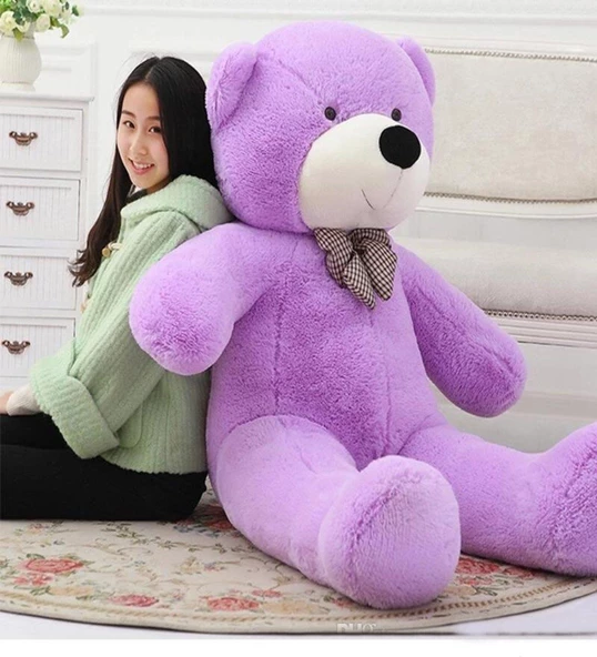 Sevgiliye Özel HEDİYE- 160 cm Papyonlu DEV Boy Peluş Ayı - % 100 YERLİ ürün görseli 1