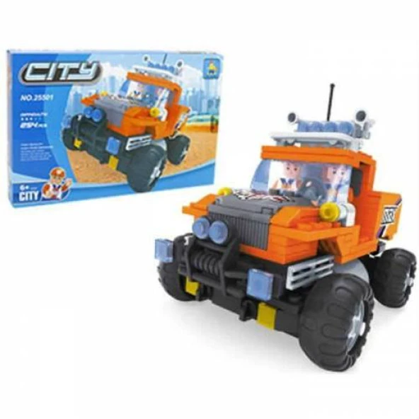 Ausini - Asya Brick 25501 City Serisi, Off Road Jeep 254 Parça ürün görseli 1
