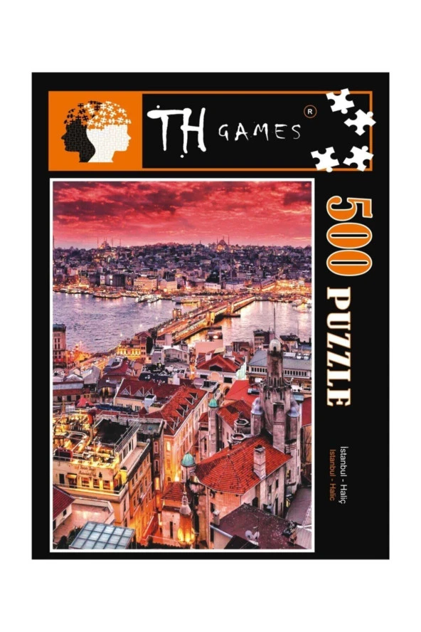 500 Parça Kutulu İstanbul Haliç Puzzle 48cm x 68cm ürün görseli 1