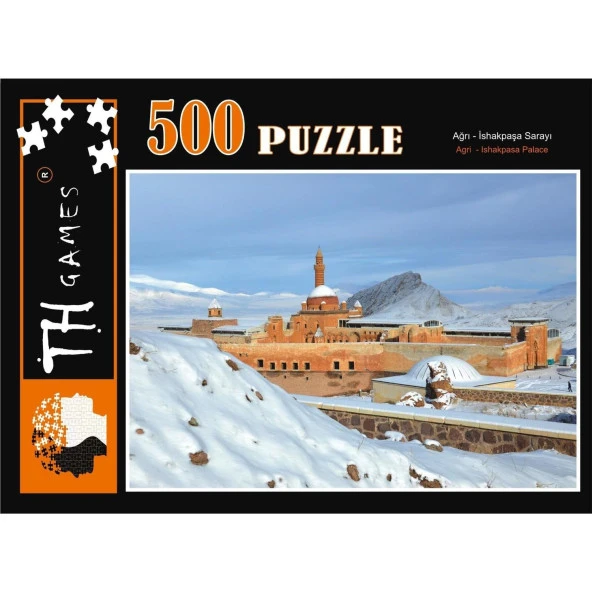 500 Parça Kutulu Ağrı İshakpaşa Sarayı  Puzzle 48cm x 68cm ürün görseli 1