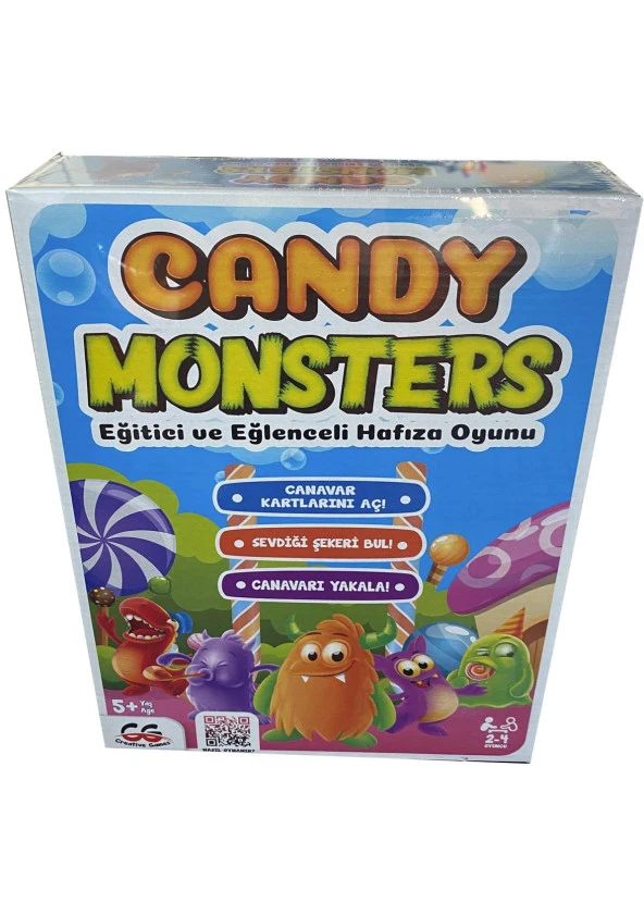 Candy Monsters Eğitici & Eğlenceli Hafıza Oyunu ürün görseli 1