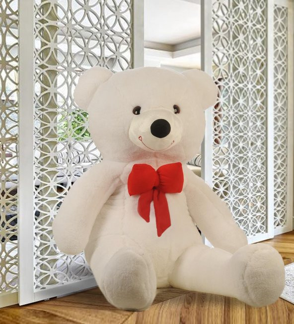 Sevgiliye Özel Hediye- Papyonlu 140 Cm Dev BOY Sevimli Peluş Koca Ayı - Özel Fiyat ürün görseli 1