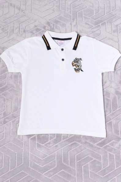 ERKEK ÇOCUK TSHİRT POLO YAKA A7 - Resim 4