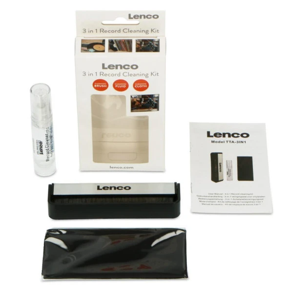 Lenco 3’ü 1 arada Plak Temizleme Kiti TTA-3IN1 3 in 1 Record Cleaning Kit ürün görseli 1