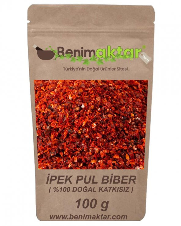 BenimAktar Maraş İnce İpek Pul Biber Saf Hile Hurda Yok !!! 100 Gr ürün görseli 1