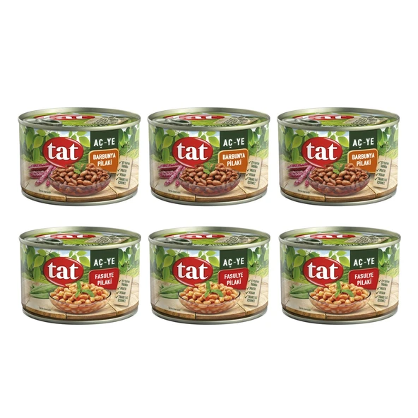 Tat Fasulye ve Barbunya Pilaki 400 gr 6 li Karma Paket ürün görseli 1
