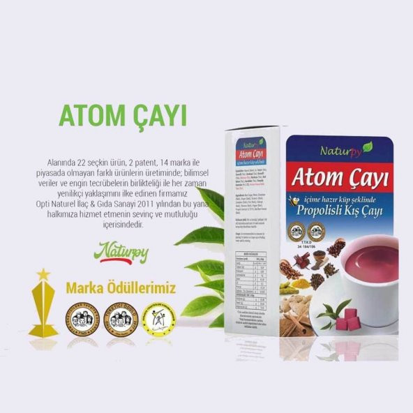 Naturpy Propolisli Atom Çayı 150 gr ürün görseli 1