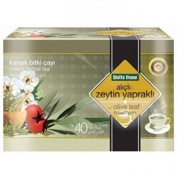 Shiffa Home Zeytin Yaprakli Cay 40lı ürün görseli 1