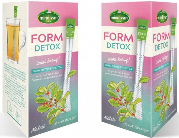 Mindivan Form Detoks Stick Çay 20li ürün görseli 1