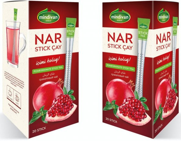 Mindivan Nar Stick Çay 20li ürün görseli 1