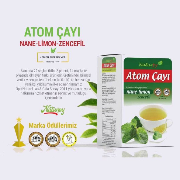 Naturpy Nane Limon Atom Çayı 150 gr ürün görseli 1