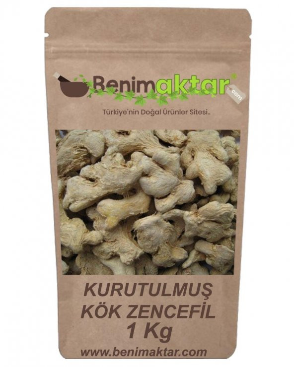 BenimAktar Kurutulmuş Zencefil Kök 1 Kg ürün görseli 1