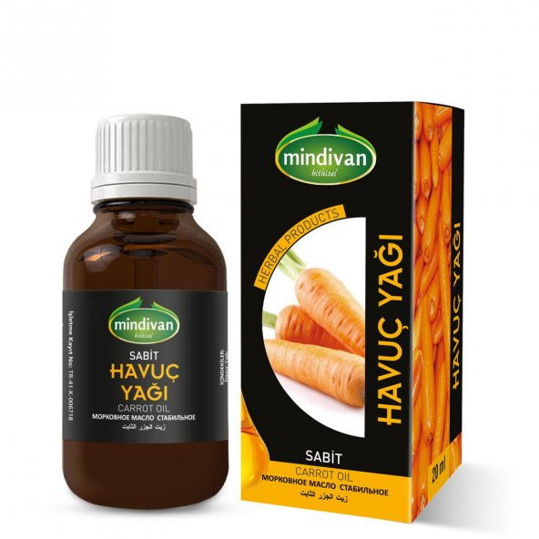 Mindivan Havuç Yağı 20 ml ürün görseli 1