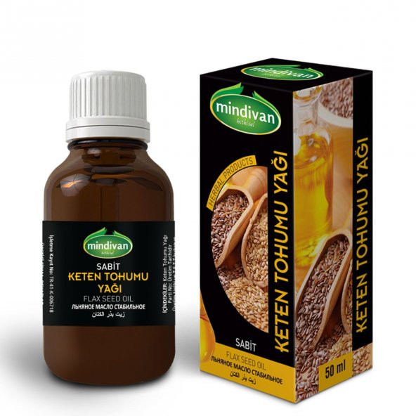 Mindivan Keten Tohumu Yağı 50 ml ürün görseli 1