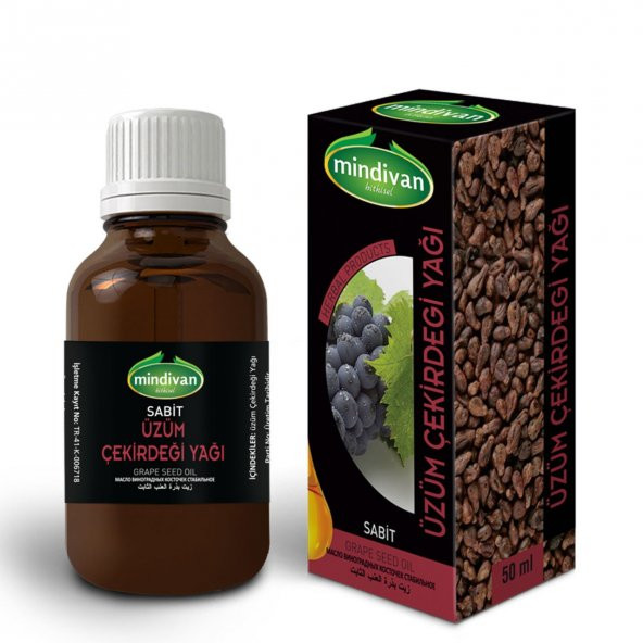 Mindivan Üzüm Çekirdeği Yağı 50 ml ürün görseli 1