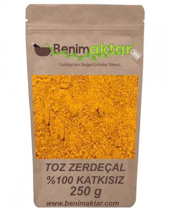 BenimAktar Zerdeçal Toz Katkısız 1.Kalite 250 Gr ürün görseli 1