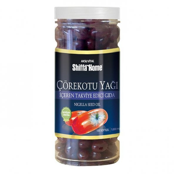 Shiffa Home Çörek Otu Yağı Softjel 1000 mg x 100 Adet ürün görseli 1