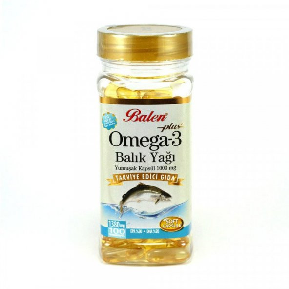 Balen Omega 3 Balık Yağı Softjel 1380 mg 100 Adet Kapsül ürün görseli 1