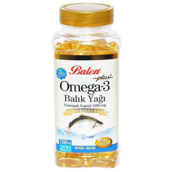Balen Omega 3 Balık Yağı Softjel 1380 mg 200 Adet Kapsül ürün görseli 1
