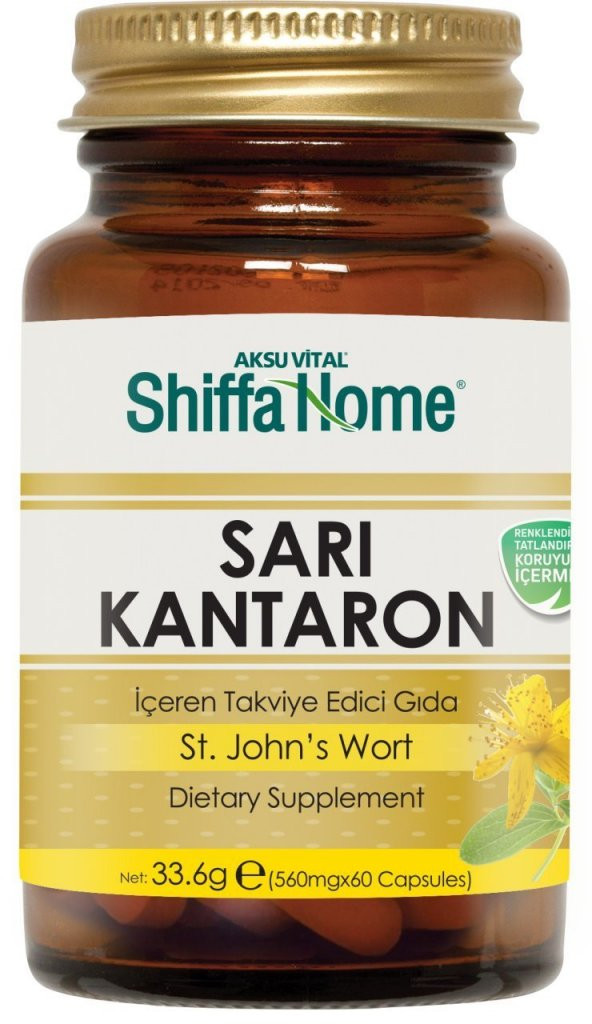 Shiffa Home Sarı Kantaron Kapsül 60 Adet ürün görseli 1