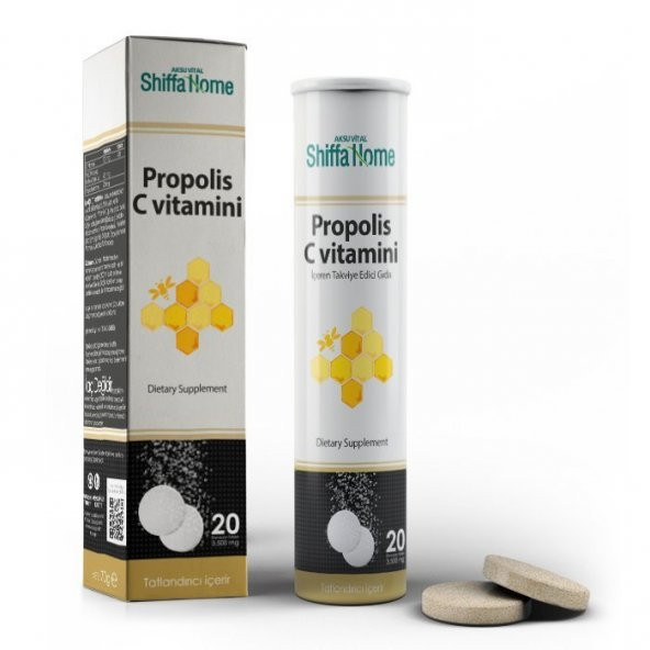 Shiffa Home Propolis C Vitaminli Efervesan_Tablet 20 Adet ürün görseli 1