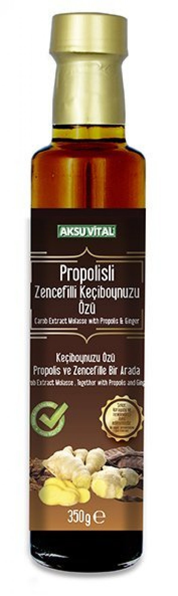 Aksuvital Propolisli Zencefilli Keçiboynuzu Özü 350 gr ürün görseli 1
