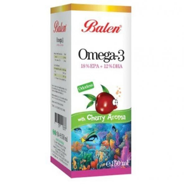 Balen Omega 3 Balık Yağı Visne Aromalı Şurup 150 ml ürün görseli 1
