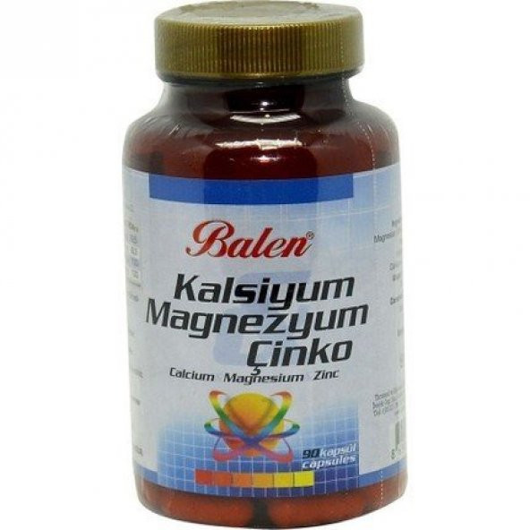 Balen Kalsiyum Magnezyum Çinko Kapsül 90 Adet ürün görseli 1