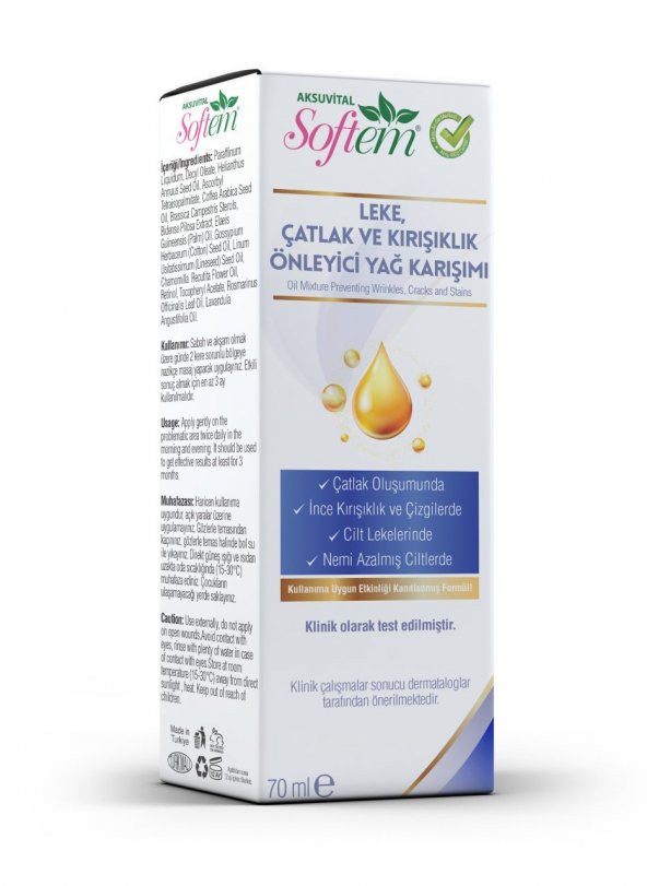 Softem Leke Çatlak Kırışıklık Yağı 70 ml ürün görseli 1