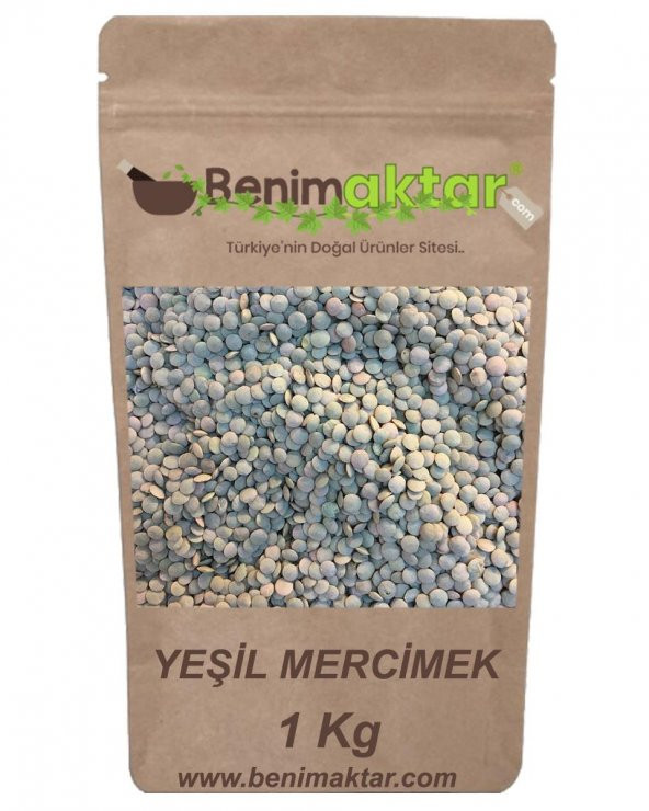 BenimAktar Yeşil Mercimek 1.Kalite 1 Kg ürün görseli 1