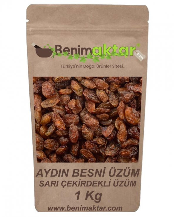 BenimAktar Sarı Besni Çekirdekli Üzüm 1 Kg ürün görseli 1