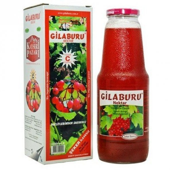 Kayseri Pazarı Gilaburu Nektarı 1 Lt Şekersiz ürün görseli 1