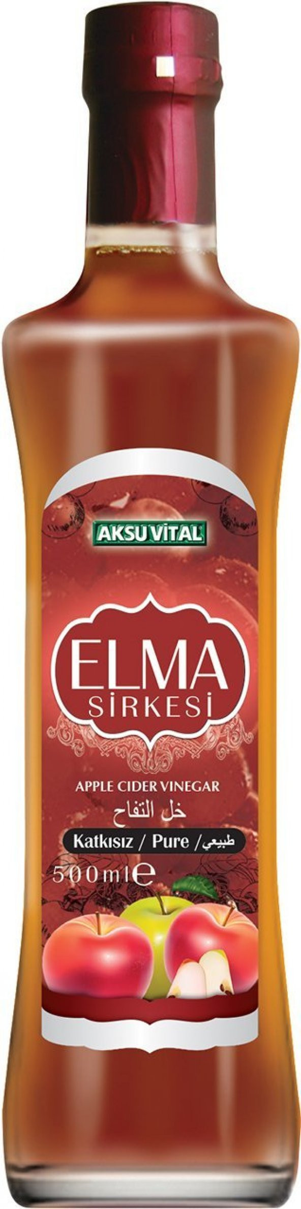 Aksuvital Elma Sirkesi 500 ml ürün görseli 1