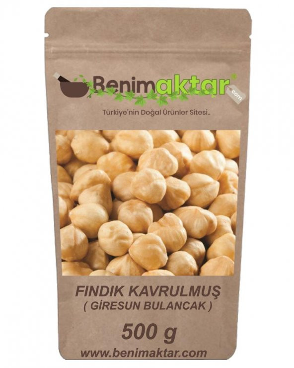 BenimAktar Fındık Kavrulmuş Giresun Bulancak 1.Kalite Taze 500 Gr ürün görseli 1