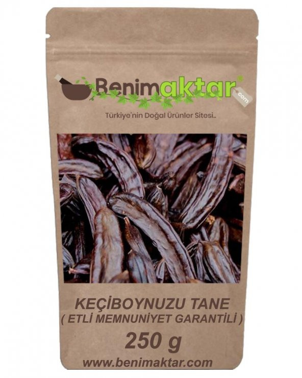 BenimAktar Keçiboynuzu Harnup Etli Tane Yeni Mahsül Memnuniyet Garantili 250 Gr ürün görseli 1