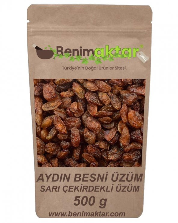 BenimAktar Sarı Besni Çekirdekli Üzüm 500 Gr ürün görseli 1