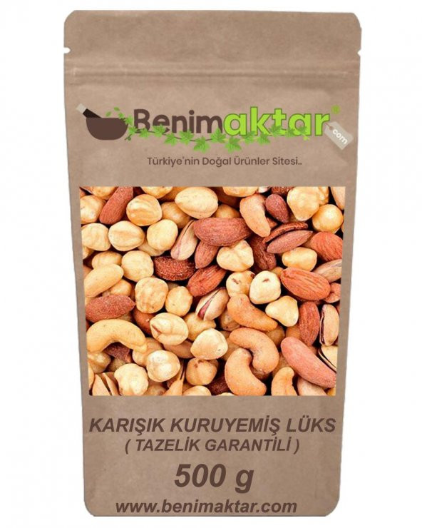 BenimAktar Karışık Lüks Kuruyemiş Tazelik Garantili 500 Gr ürün görseli 1