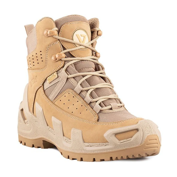 VANEDA1192 V-Clutch Pro Mid On Duty Bej Nubuk Kısa Dry-Tex Su Geçirmez Arazi Outdoor Trekking Botu ürün görseli 1