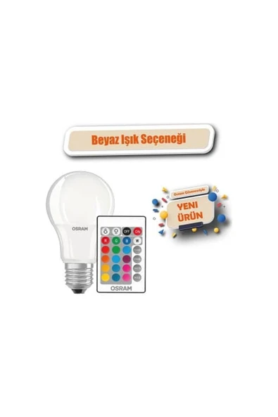 OSRAM KUMANDALI LAMBA E27 - Resim 7