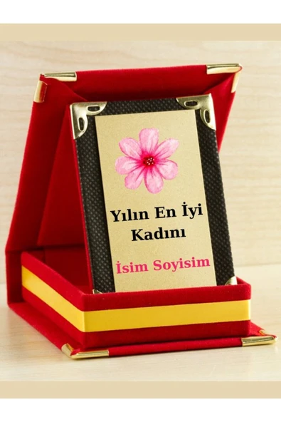 Özcan Tasarım Yılın En İyi Kadını Plaketi - Kadınlar Günü Plaketi ( Mini Plaket ) ürün görseli 1