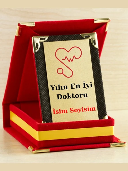 Yılın En İyi Doktoru Plaketi - Doktorlar Günü Plaketi ( Mini Plaket ) ürün görseli 1